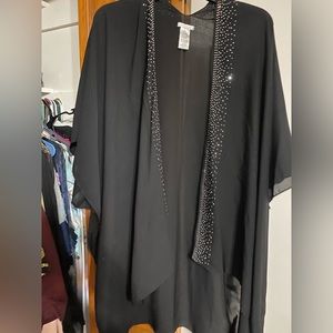 Black sparkle swimsuit cover up